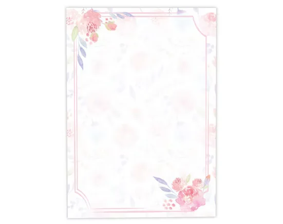 JUNAPACK Briefpapier A4 Blumen Ostern Briefbögen Druckerpapier