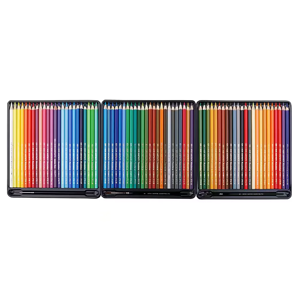 Koh-I-Noor Aquarell-Buntstifte 72er Set mit Spitzer und Pinsel