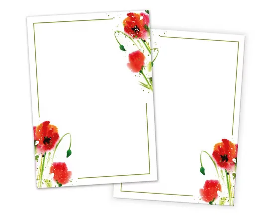 JUNAPACK Briefpapier A4 Blumen Ostern für Drucker Firmenpost
