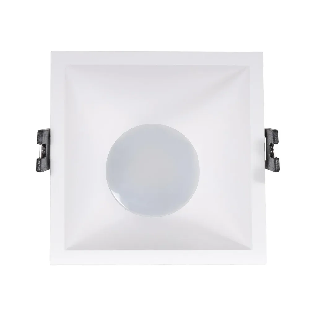 LEDKIA Downlight Einbauspot eckig GU10 6W warmweiß schwarz 85x85mm