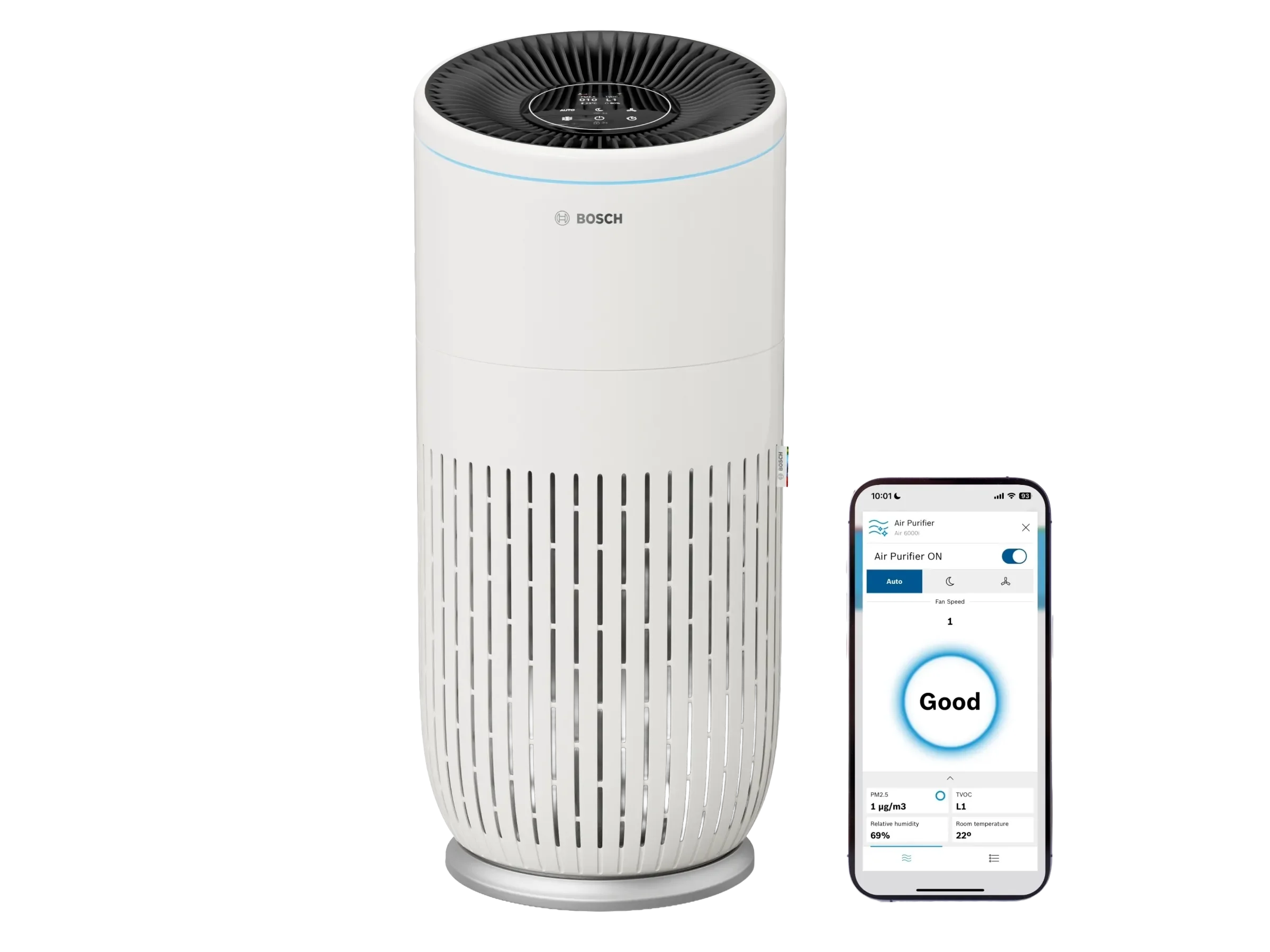 Bosch Air 6000i Luftreiniger internetfähig bis 125 m2 weiß