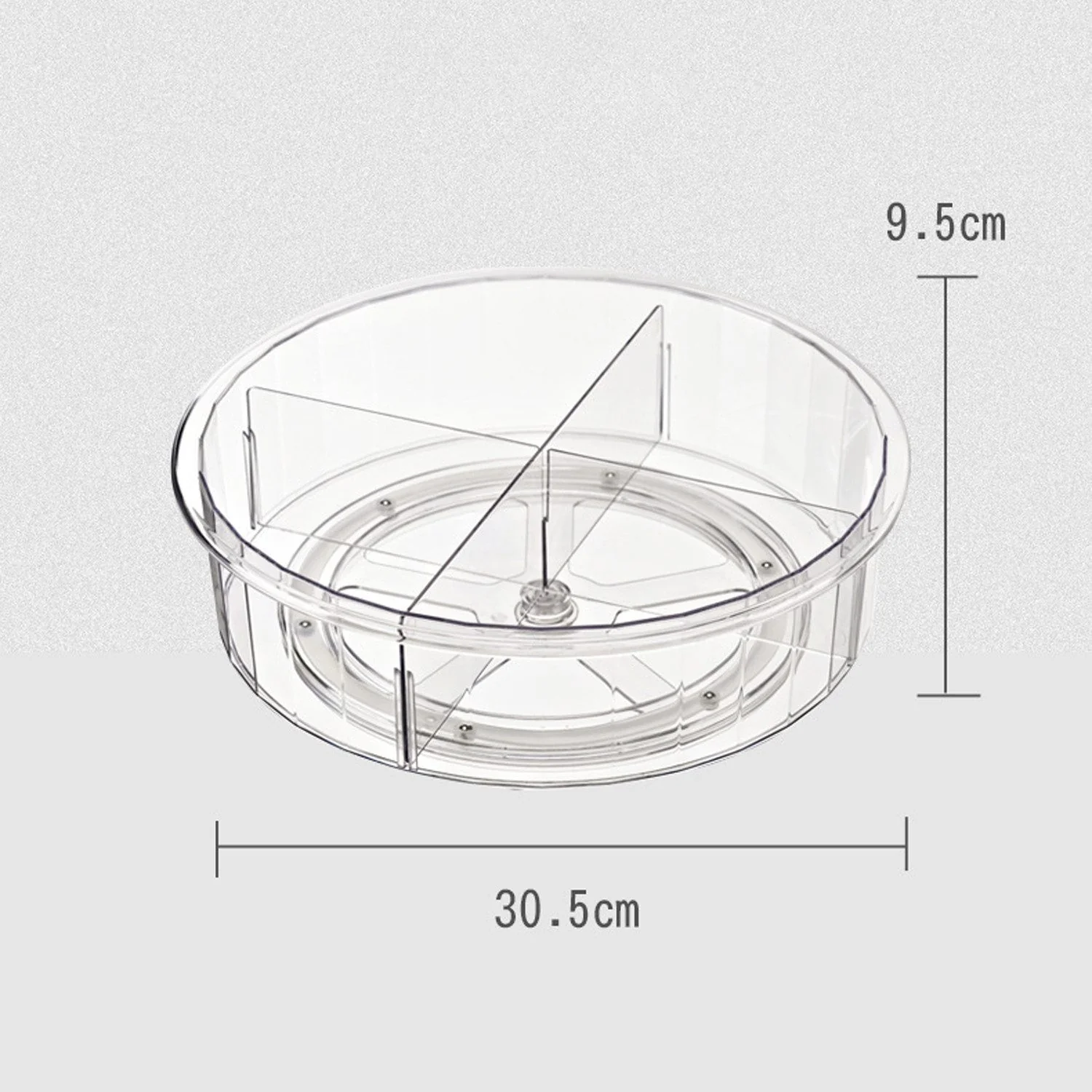 OSTWOLKE Gewürzregal Drehteller 360° drehbar für Kühlschrank 30 cm