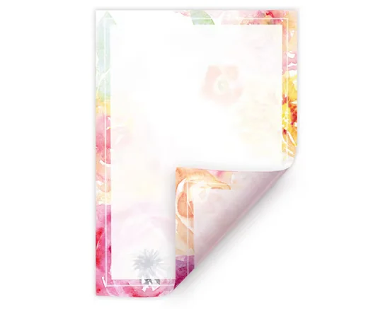 JUNAPACK Briefpapier A4 Blumen Ostern Druckerpapier für Firmenpost
