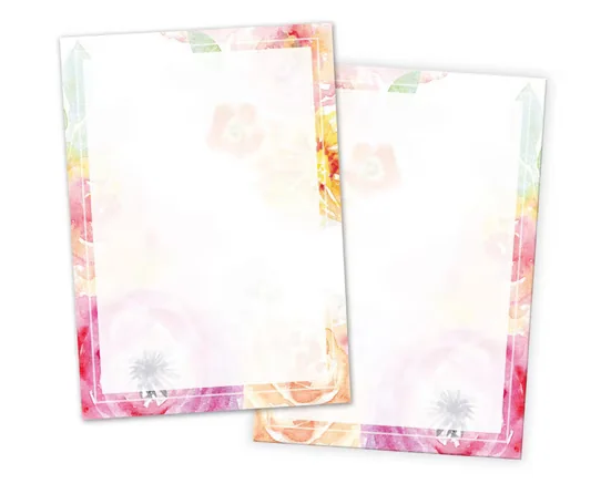 JUNAPACK Briefpapier A4 Blumen Ostern Druckerpapier für Firmenpost