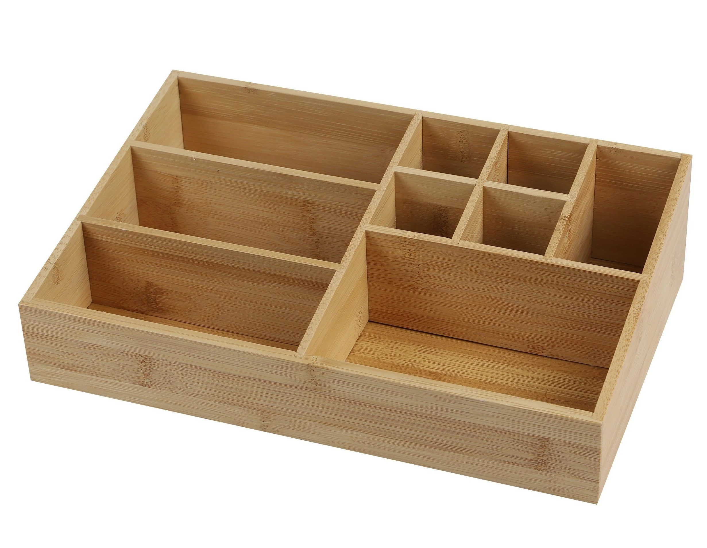URBAN LIVING Organizer Bambus Sortierer Aufbewahrungsbox