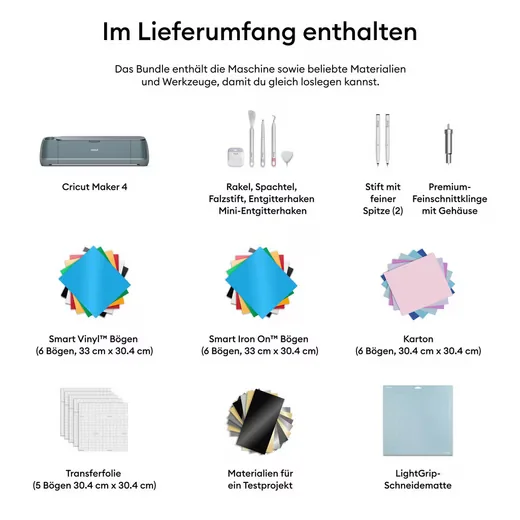 CRICUT Maker 4 Schneideplotter Essentials Bundle Starterset