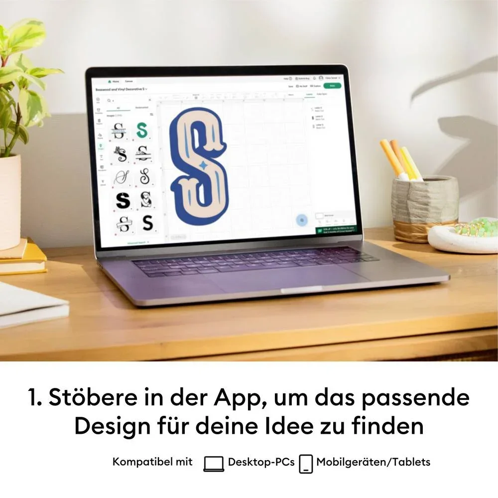 CRICUT Maker 4 Essentials Bundle Schneideplotter-Set Salbei