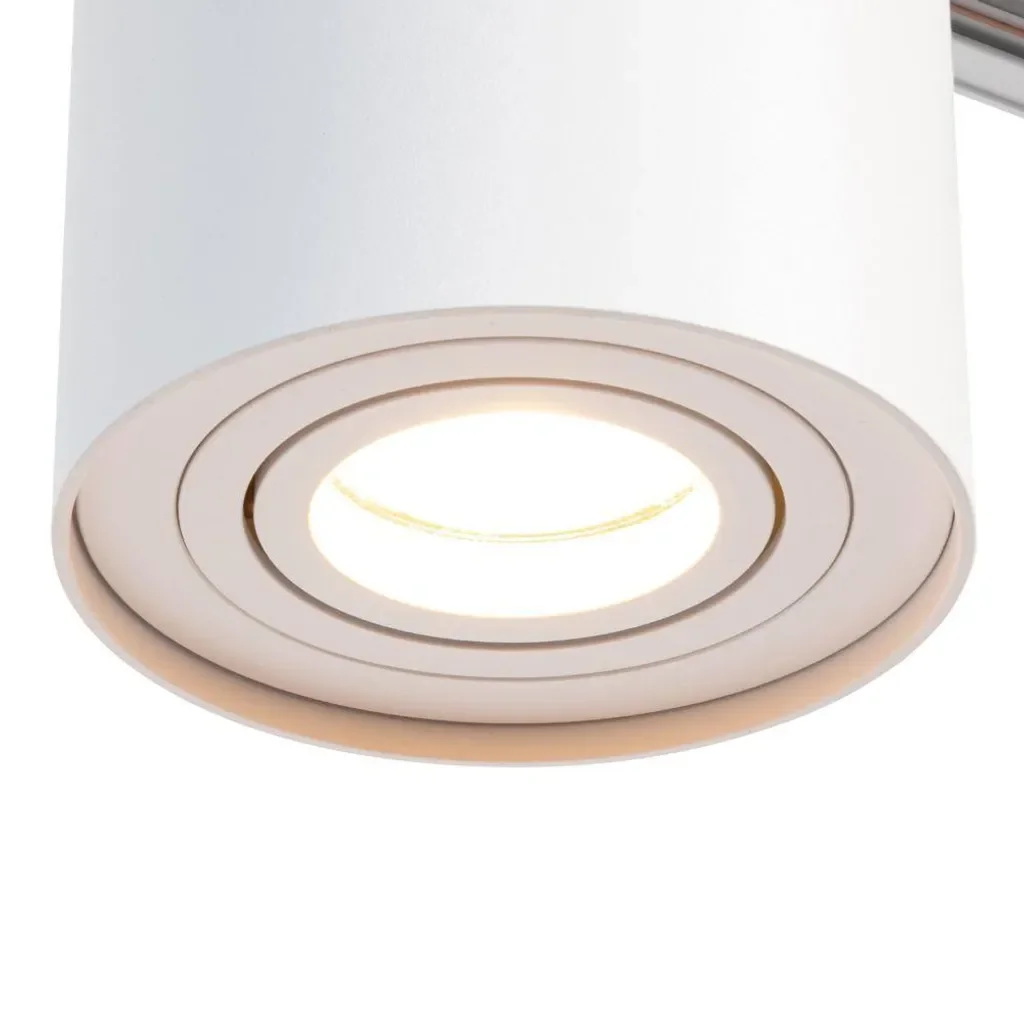 Qub Viror Orbit 1-Phase LED Schienenspot GU10 Weiß 9,6cm verstellbar