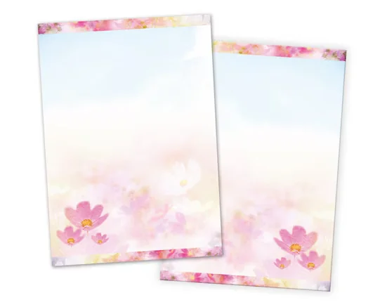 JUNAPACK Briefpapier A4 Blumen Ostern für Drucker und Firmenpost