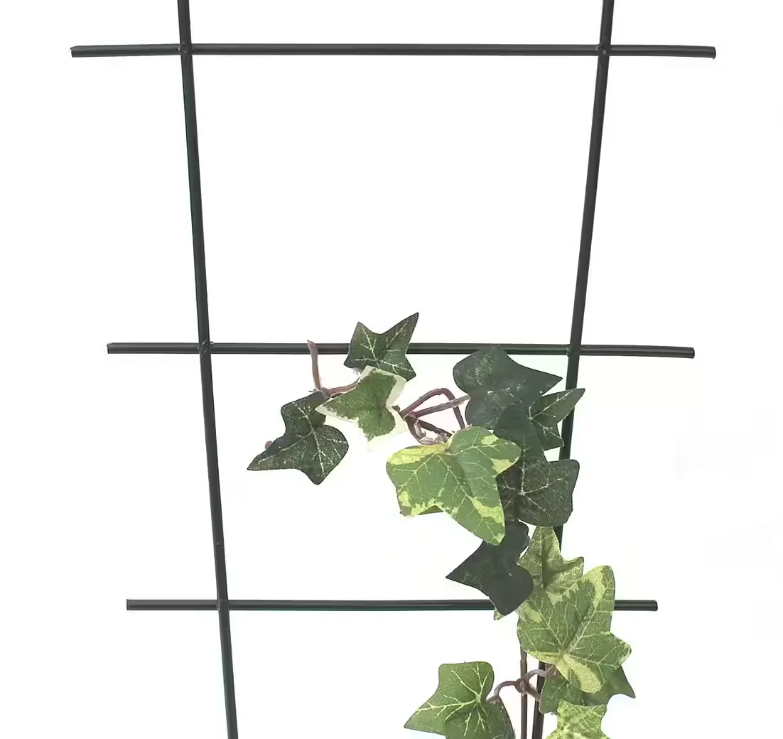 DANDIBO Rankgitter Metall 65 cm grün Steckzaun Rankhilfe Art 307