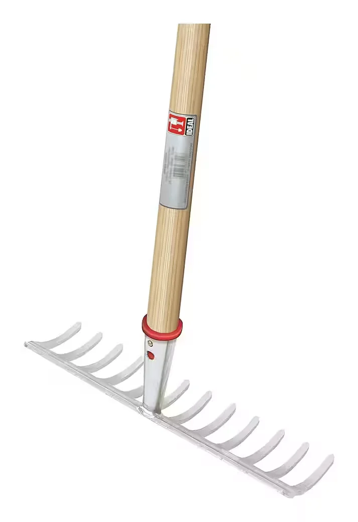 IDEALSPATEN Gartenrechen 14 Zinken, 160 cm Stiel, 36 cm Arbeitsbreite