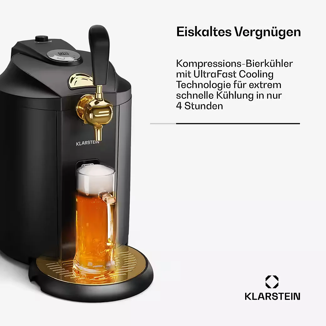 Klarstein Beerkules Bierzapfanlage Zapfsystem für Bier