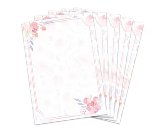 JUNAPACK Briefpapier A4 Blumen Ostern Briefbögen Druckerpapier