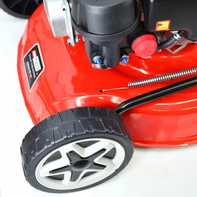 AW Tools Benzin Rasenmäher für Garten und Rasenflächen