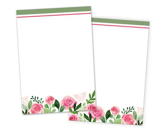JUNAPACK Briefpapier A4 Blumen Ostern für Firmenpost und Drucker