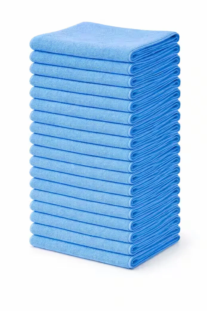 BAYLI 30er Mikrofasertücher 38x38 cm 210 g qm Blau Reinigungstücher
