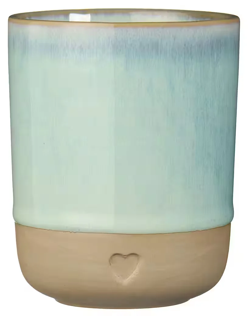 IB LAURSEN Becher Tasse Steingut mit Herz 190 ml Farbauswahl