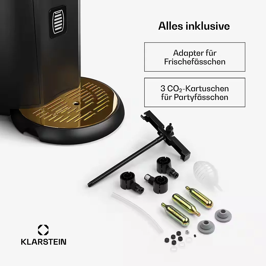Klarstein Beerkules Bierzapfanlage Zapfsystem für Bier