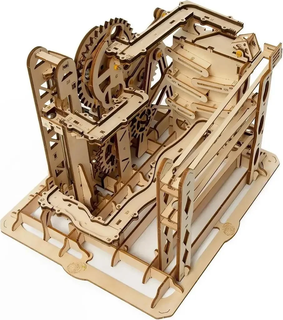 ROBOTIME Marble Explorer Murmelbahn Holzbausatz 3D Puzzle mechanisch
