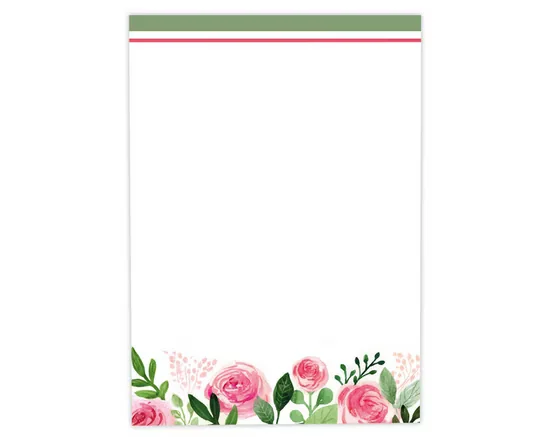 JUNAPACK Briefpapier A4 Blumen Ostern für Firmenpost und Drucker