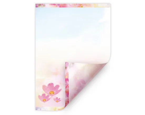 JUNAPACK Briefpapier A4 Blumen Ostern für Drucker und Firmenpost