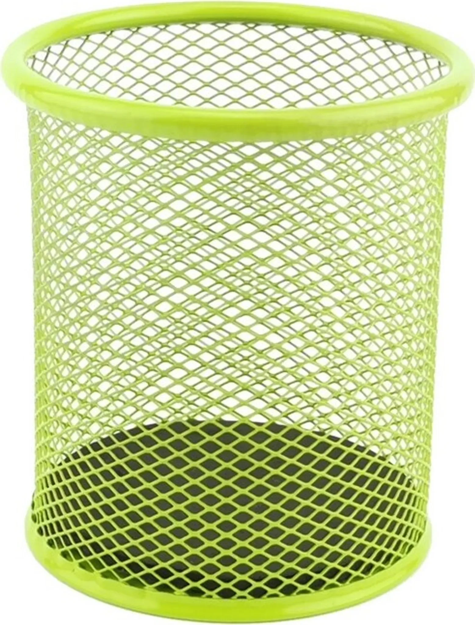 Leviatan – Stifthalter aus Metallgeflecht (Limettengrün)