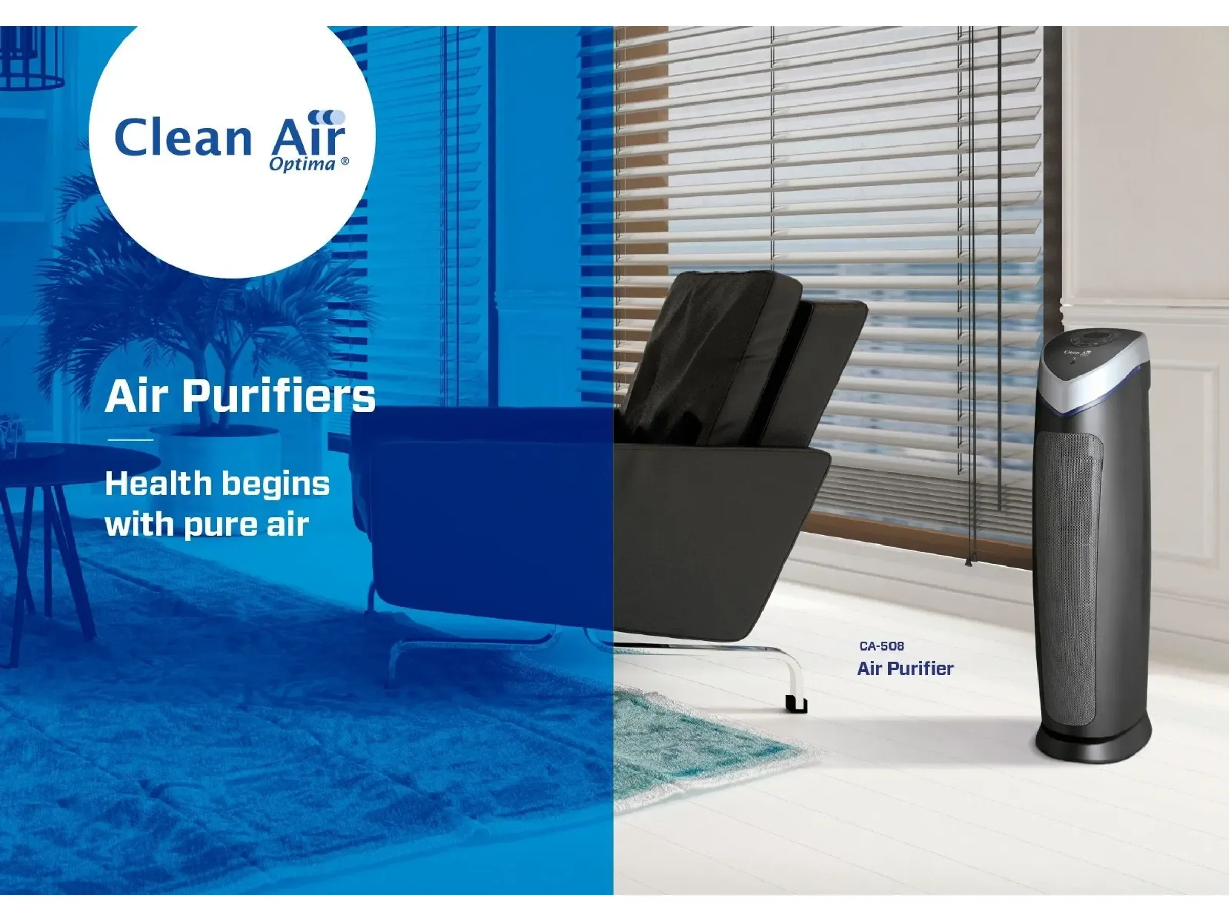 Clean Air Optima CA508 Luftreiniger 240 m3/h für Räume bis 80 m2