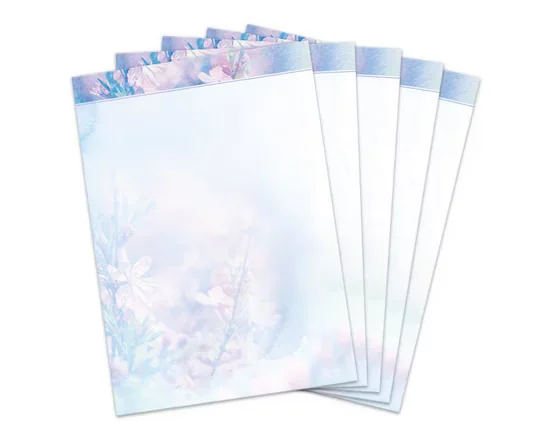 JUNAPACK Briefpapier A4 Blumen Ostern Motiv-Briefbögen für Drucker