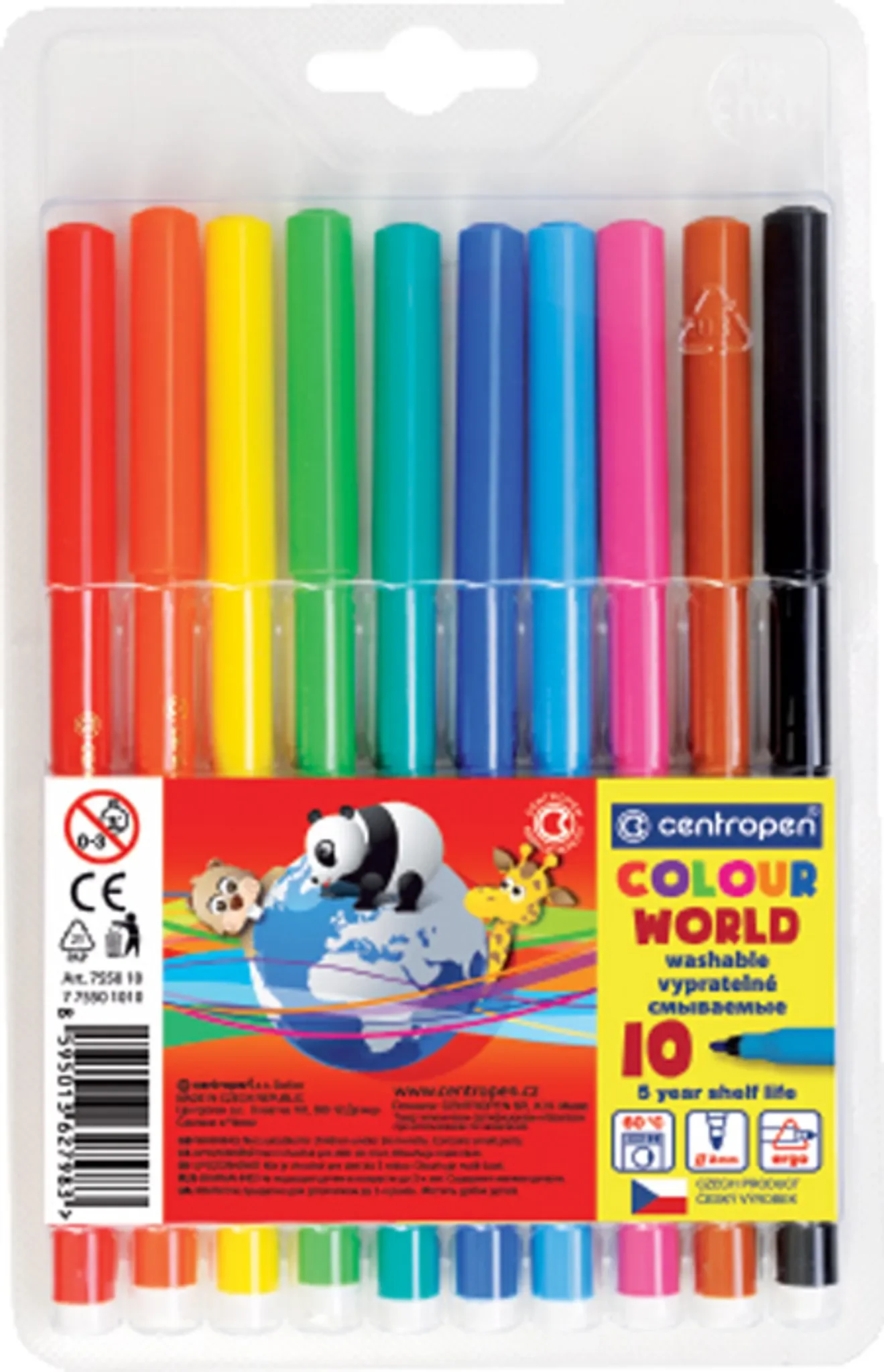 Centropen – Markerset „7550“ (10 Stück, farbig)