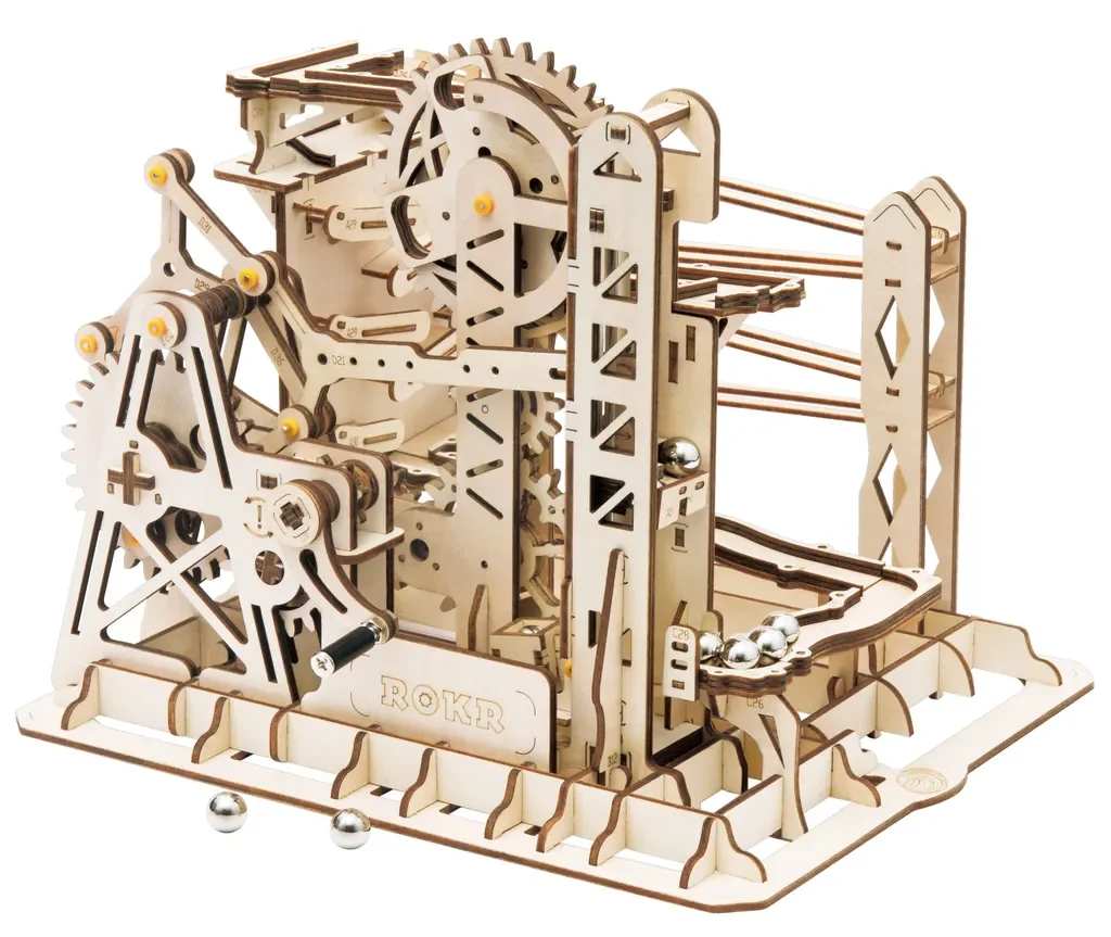 ROBOTIME Marble Explorer Murmelbahn Holzbausatz 3D Puzzle mechanisch