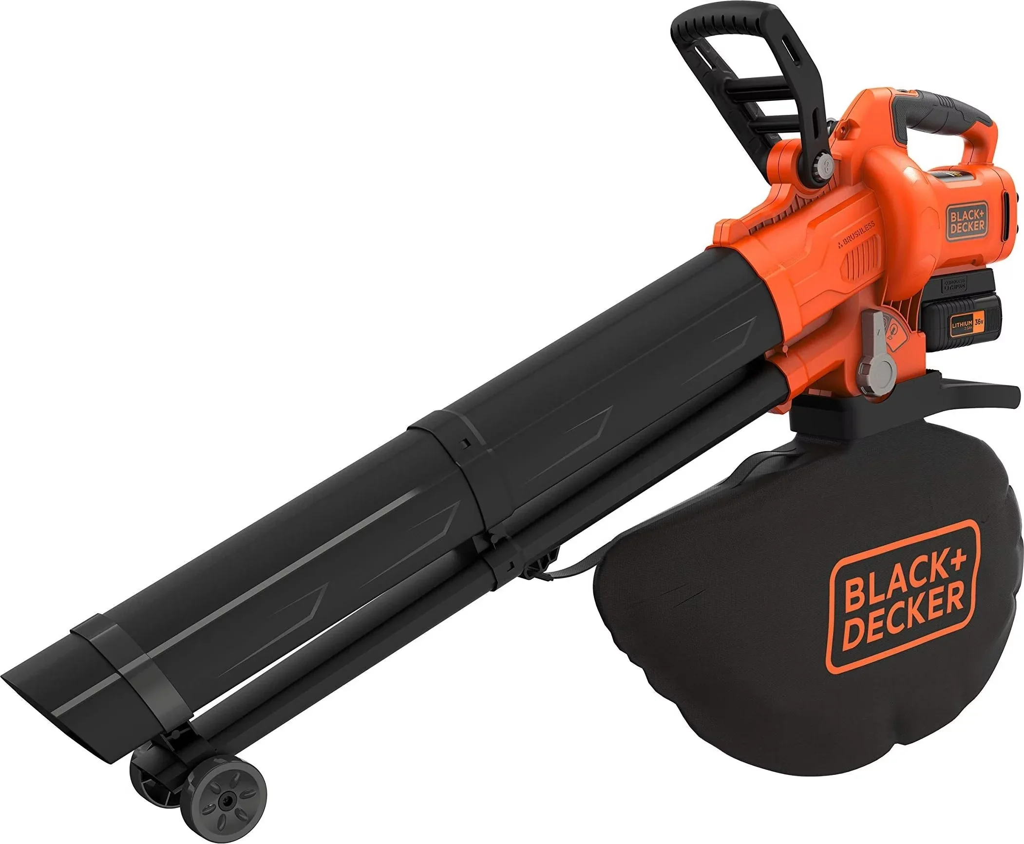 Black & Decker BCBLV3625L1 36V Akku Laubsauger Laubbläser Häcksler