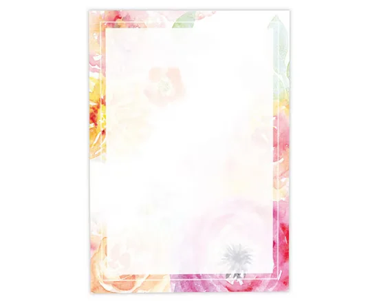 JUNAPACK Briefpapier A4 Blumen Ostern Druckerpapier für Firmenpost