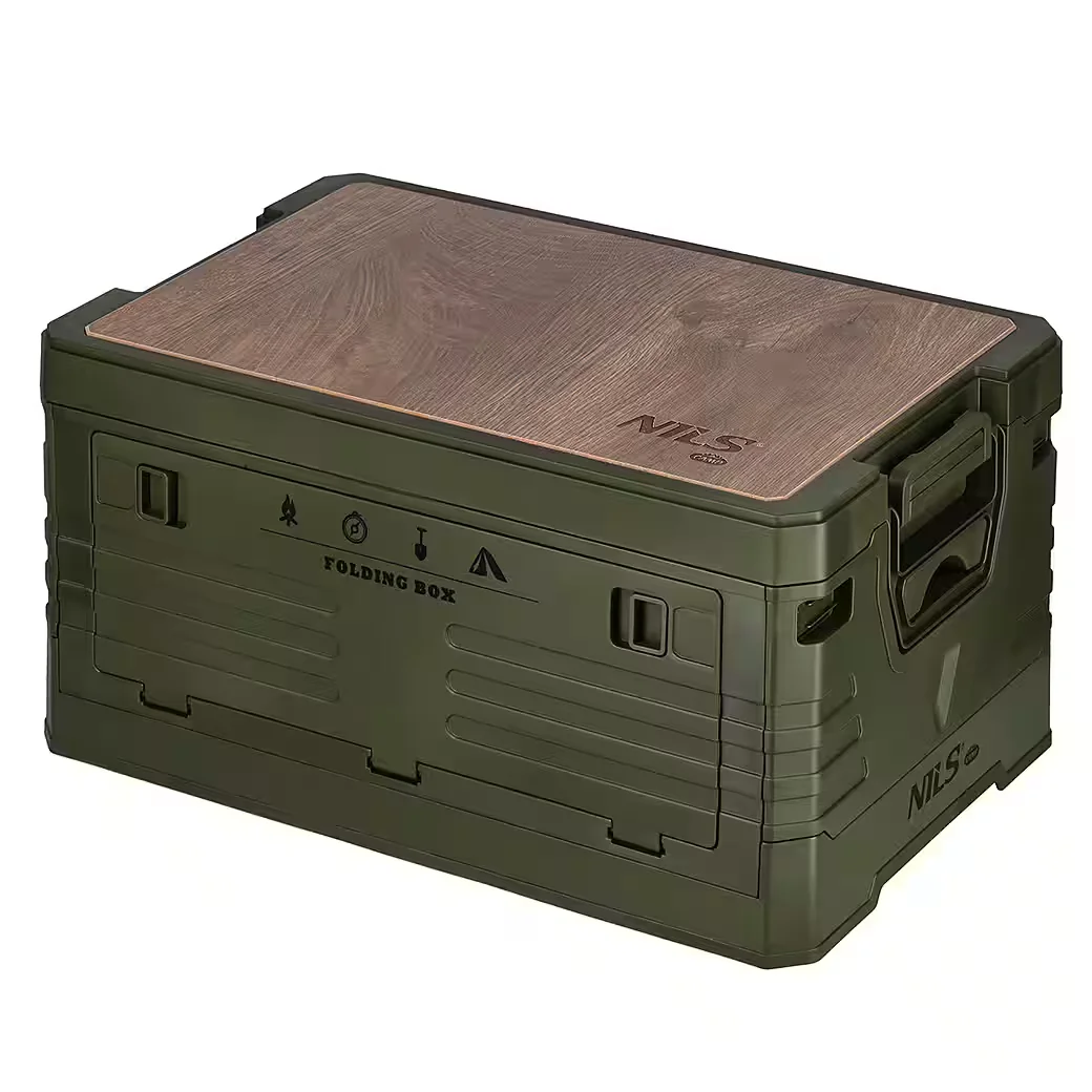 NILS CAMP 2in1 Klappbox Campingbox 32L mit Brett Outdoor